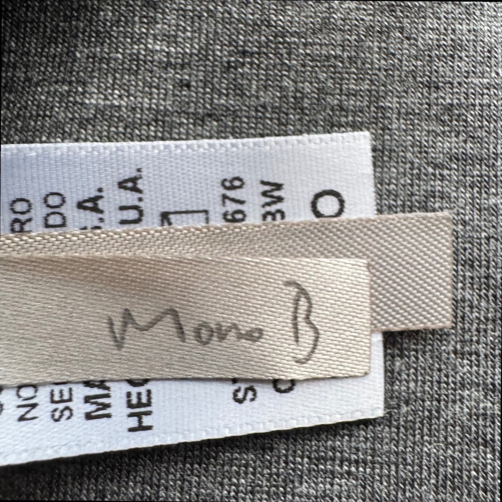 MONO B gray mini skirt maxi panel overlay Size S - Picture 5 of 11